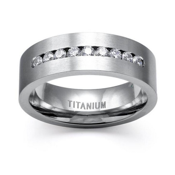 8MM Fashion 316L Stainless Steel Titanium Ring - Picture 4 of 5